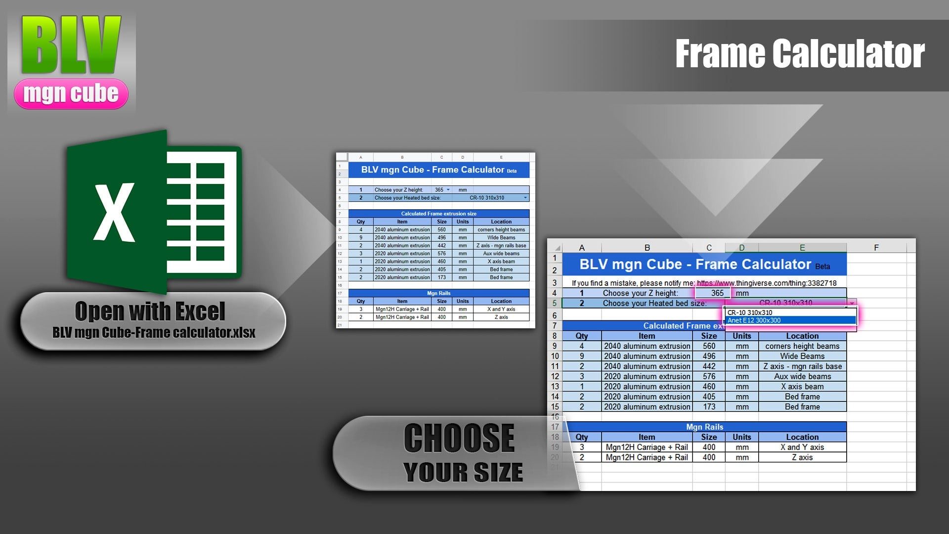 Frame calculator